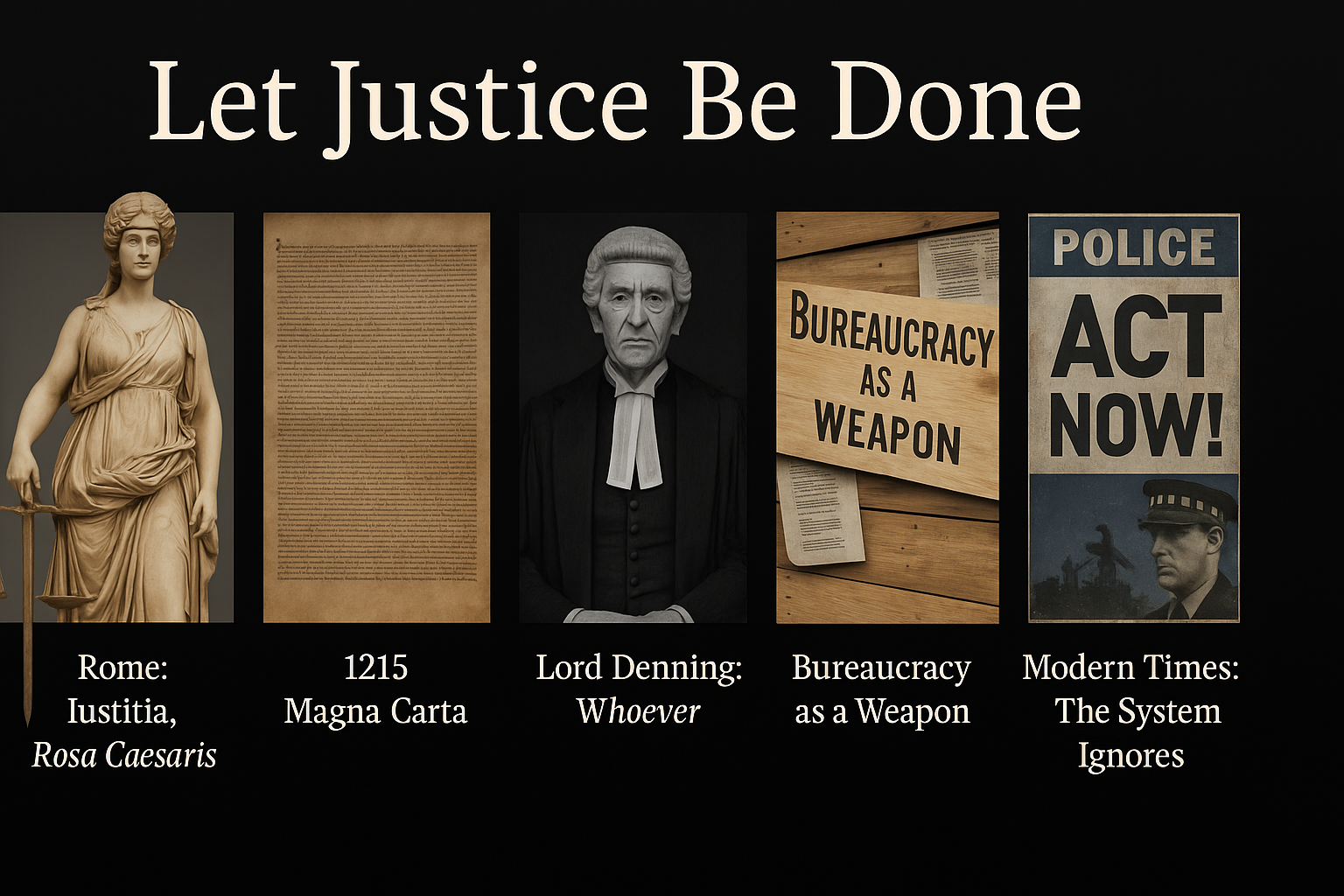 Let Justice Be Done Timeline